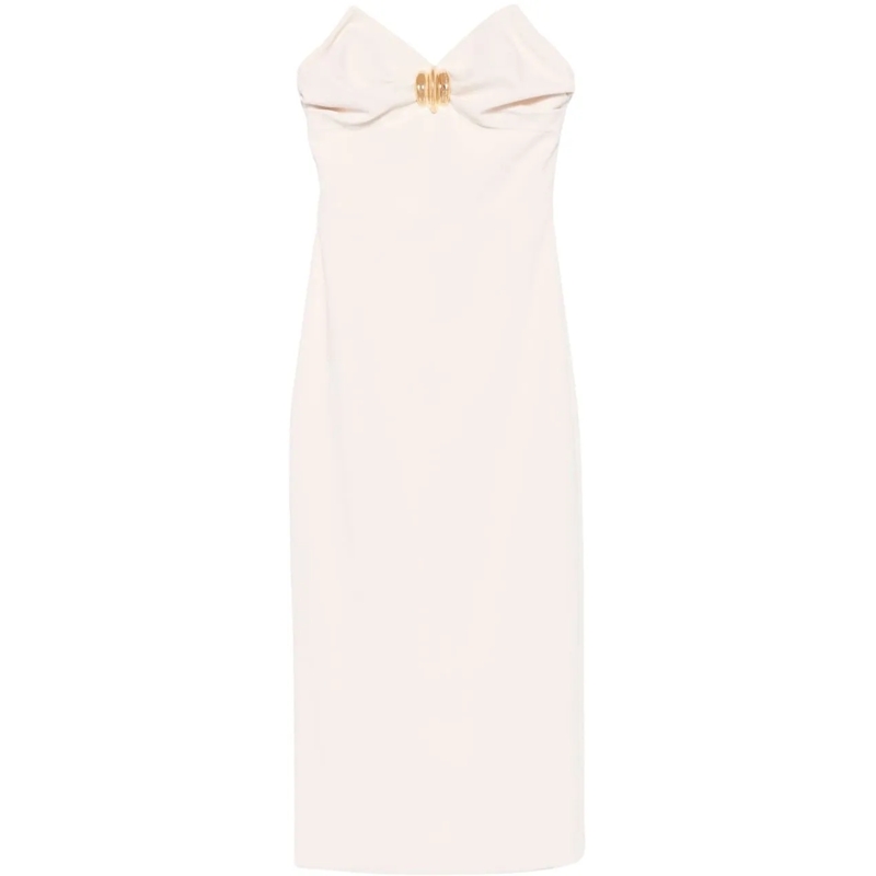 Elisabetta Franchi Robe midi Dresses Burro beige