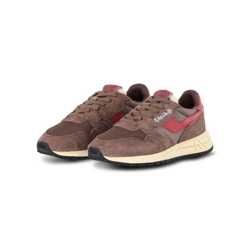 Autry International Chaussures à lacets Sneaker Reelwind Low Dunkelbraun