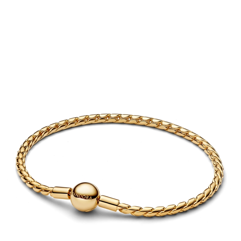 Pandora Armband Runder Verschluss Flügel-Kettenarmband 14 Karat Gold