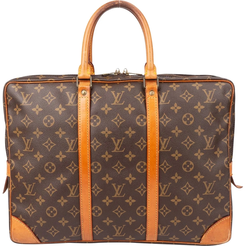 Louis Vuitton Tote Louis Vuitton Canvas Monogram Porte Documents Busi braun