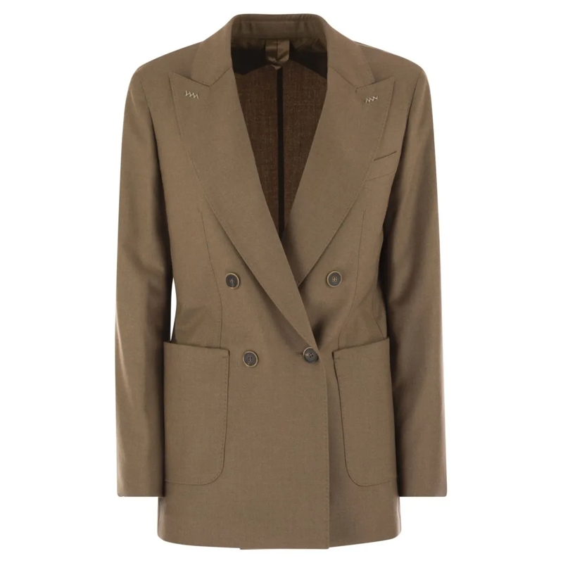 Max Mara Blazer Harald - Cashmere Fleece Blazer Brown