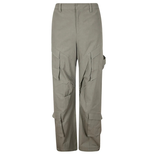 HELIOT EMIL  Cotton Cargo Trousers Green