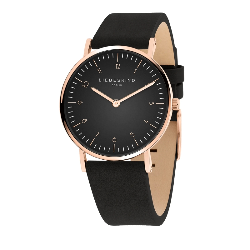 Liebeskind Berlin Quarzuhr Echtleder The Small Minimalist schwarz(Image 4)