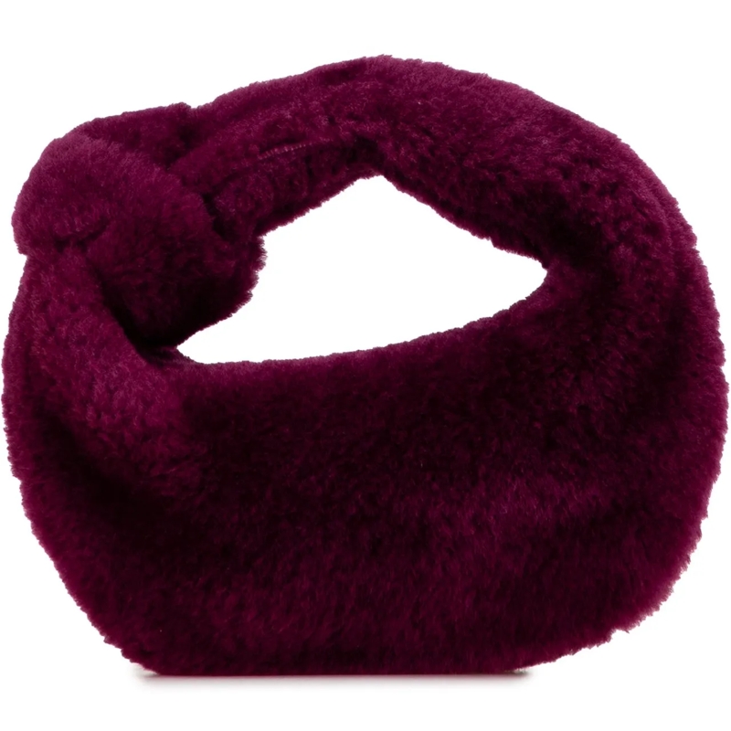 Bottega Veneta Schultertasche Mini Shearling Jodie lila