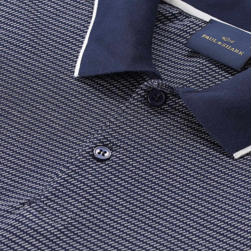Paul & Shark Polo Poloshirt aus Baumwolle blau(Image 4)
