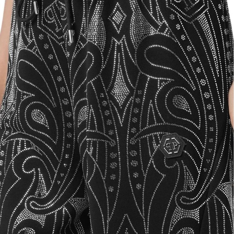 Philipp Plein Jogginghose Jogginghosen Gothic Plein Verziert schwarz(Image 4)