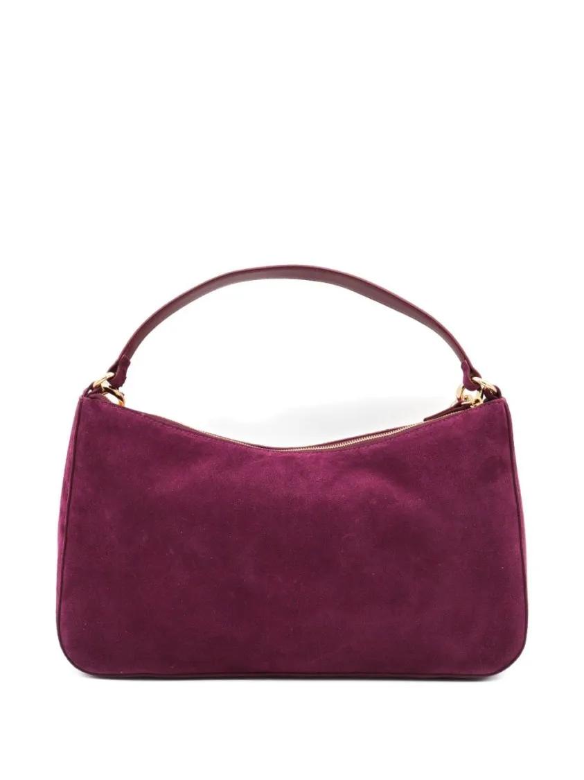 Thumbnail - Twin-Set Hobo Bags - Bordeaux Leather Shoulder Bag - Gr. unisize - in Schwarz - für Damen