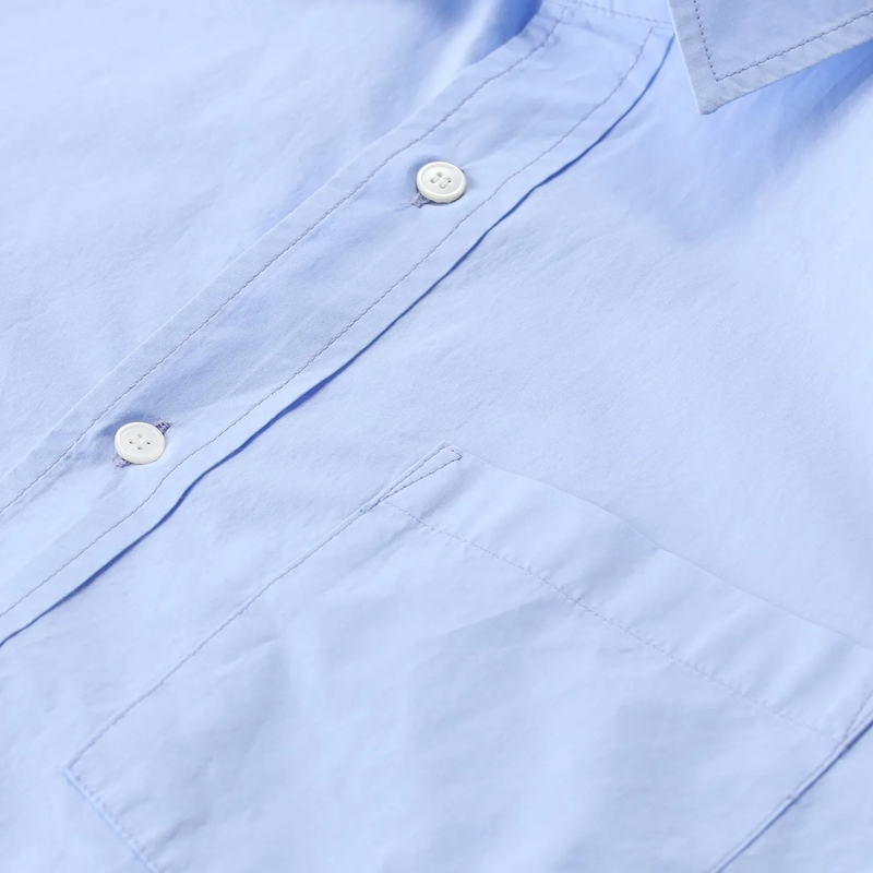 Citizens Of Humanity Bluse Hemdbluse aus Baumwolle blau(Image 3)