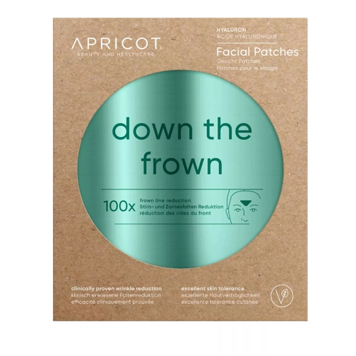 APRICOT Facial Patches Hyaluron "down the frown" GREEN Gesichtspatch