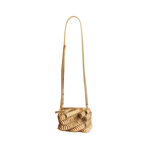 Paco Rabanne Sac à bandoulière Leather Crossbody Bag Brown