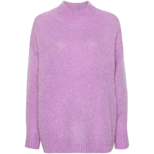 Isabel Marant Pullover Idol Ribbed Knitwear Jumper Purple