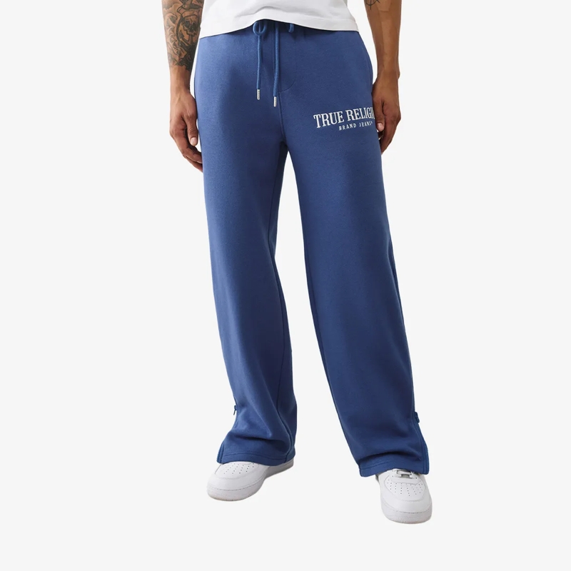 True Religion Hose Baggy Sweatpant ZIP UP blau(Image 6)
