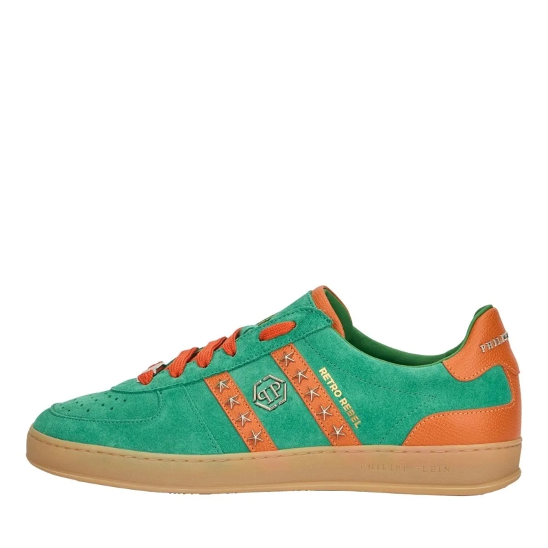 Philipp Plein Low-Top-Sneaker Elegante Einzigartigkeit für Ihre Freizeit mit die grün