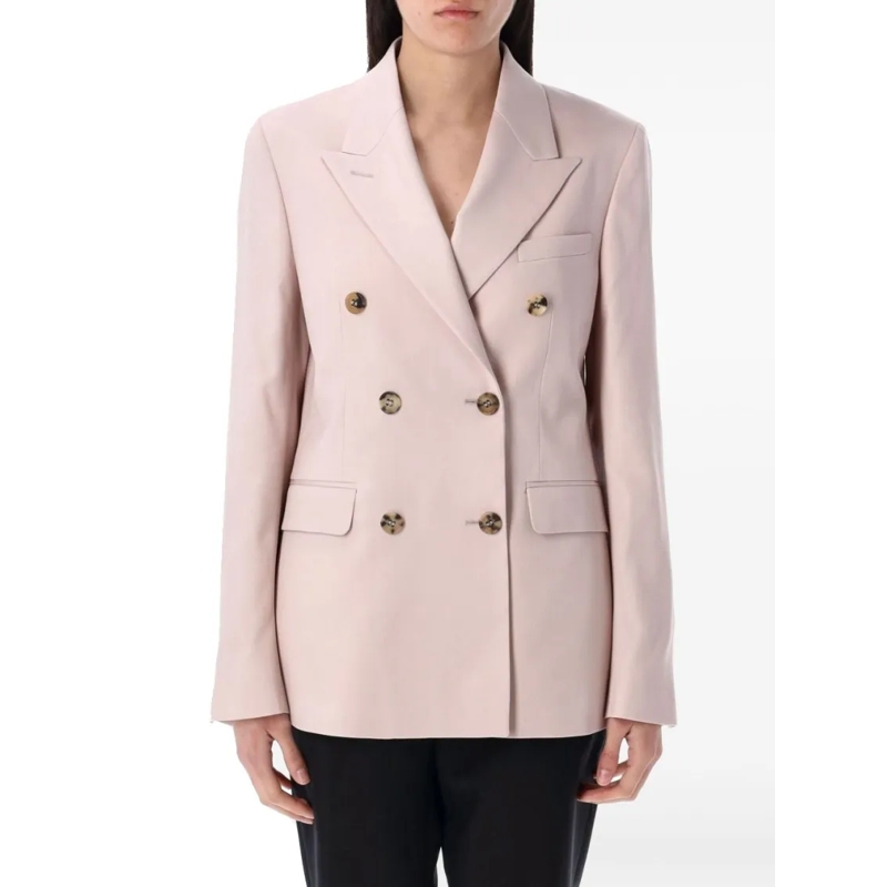 Golden Goose Blazer Light Pink Double-Breasted Jacket Pink