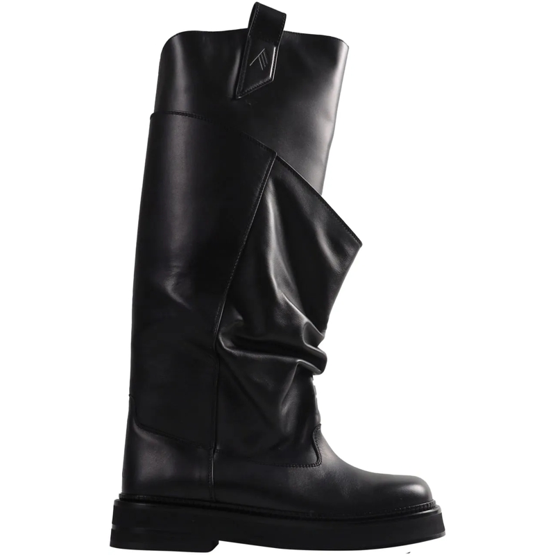 The Attico Stiefel Nieuwe gevechtslaarzen van Robin Passeggiata schwarz