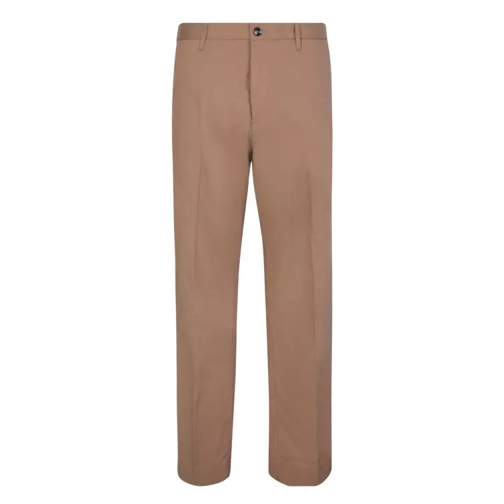 Nine In The Morning Taupe Slim Trousers Brown Hosen