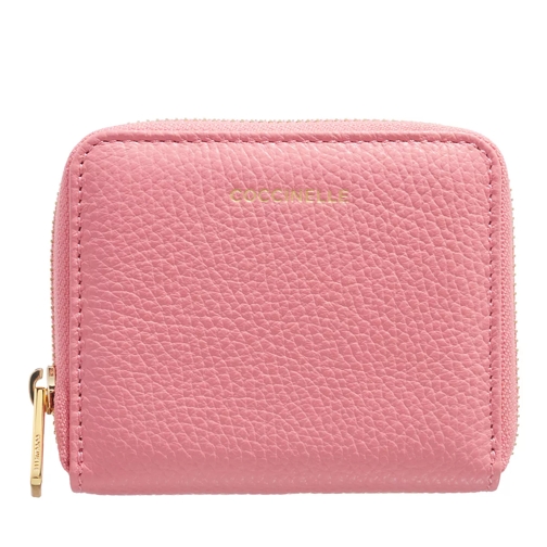 Coccinelle Magie Hyper Pink Portemonnaie mit Zip-Around-Reißverschluss