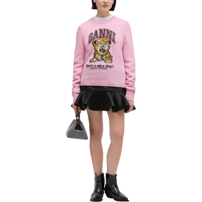 GANNI  Sweaters Pink rose