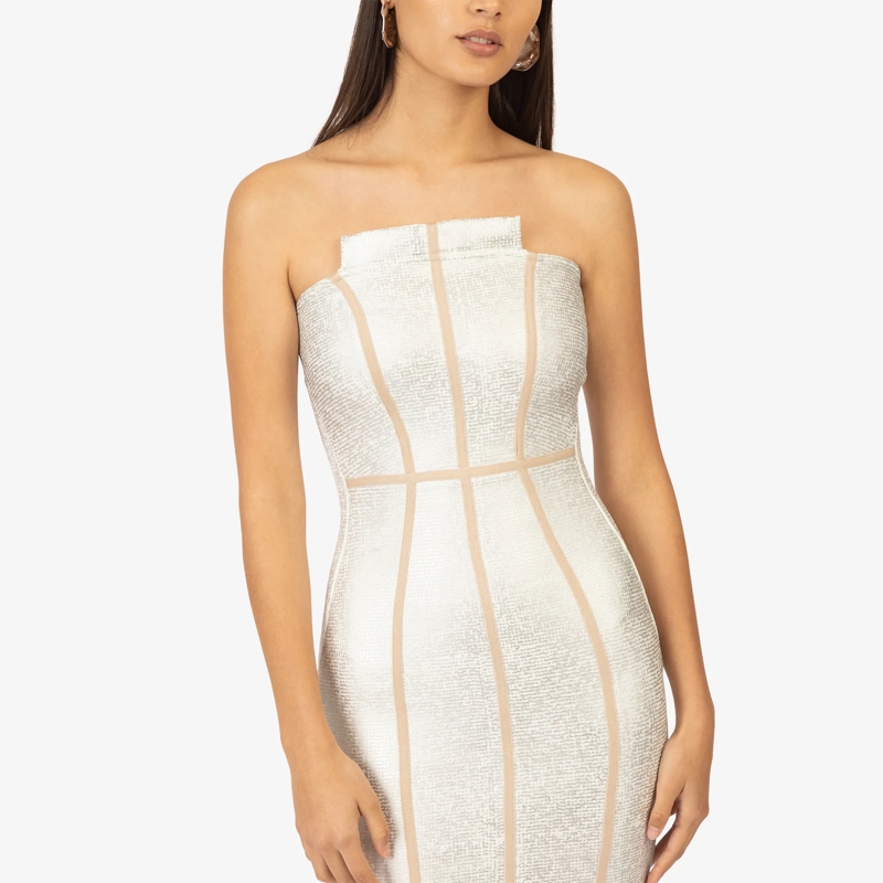 Kraimod Midikleid Bandagekleid gold(Image 5)