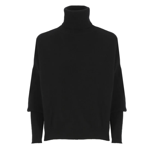 Andrea Ya'aqov Rollkragenpullover Black Wool And Cashmere Sweater Black