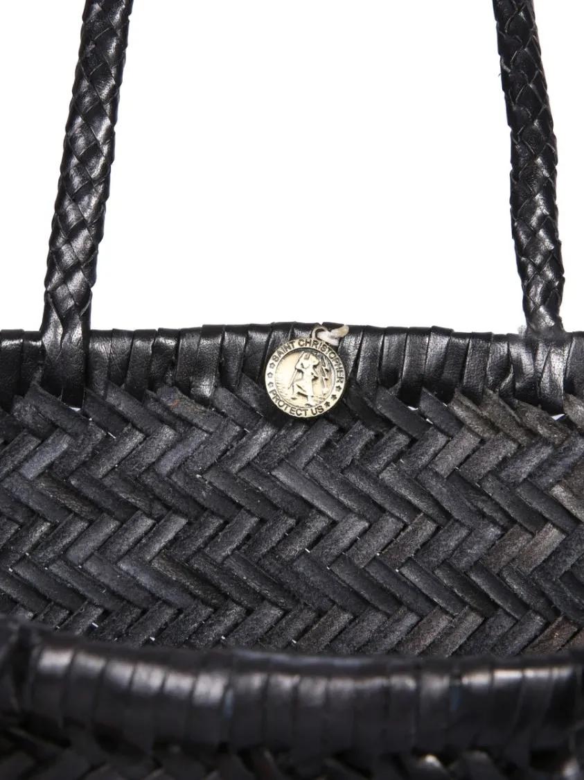 DRAGON DIFFUSION Shoppers & Totes Textured Woven Tote Bag in zwart