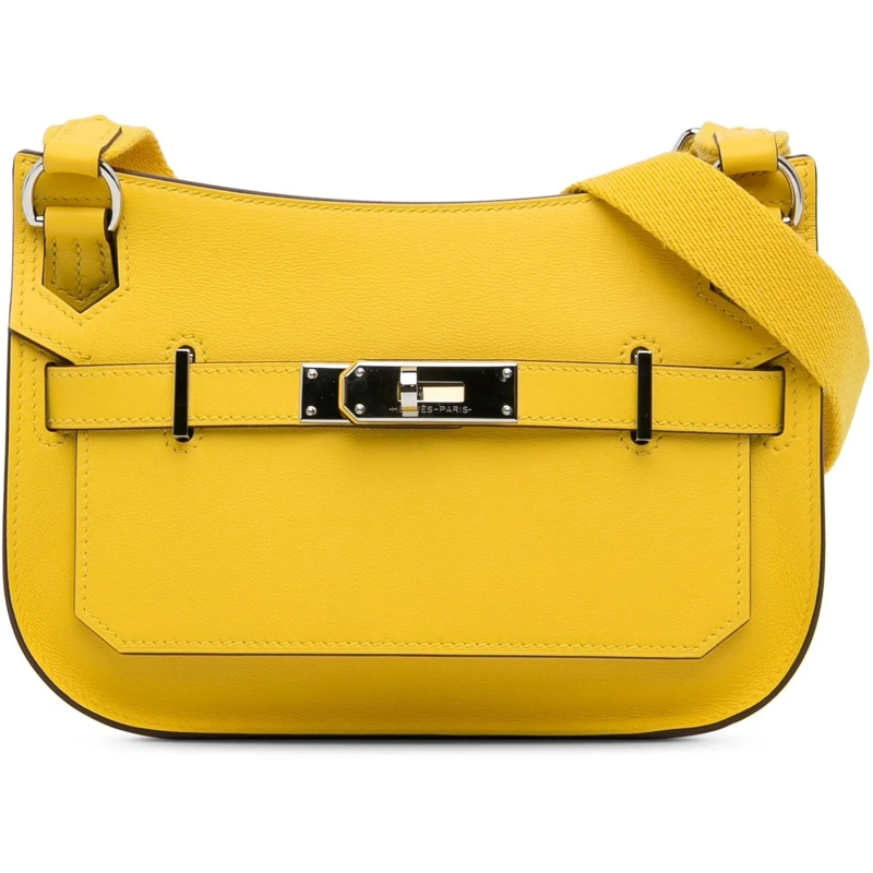 Hermès Schoudertas Swift Mini Jypsiere gelb