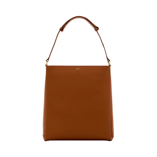 Plan C Shopper Leather Bag Brown Tote