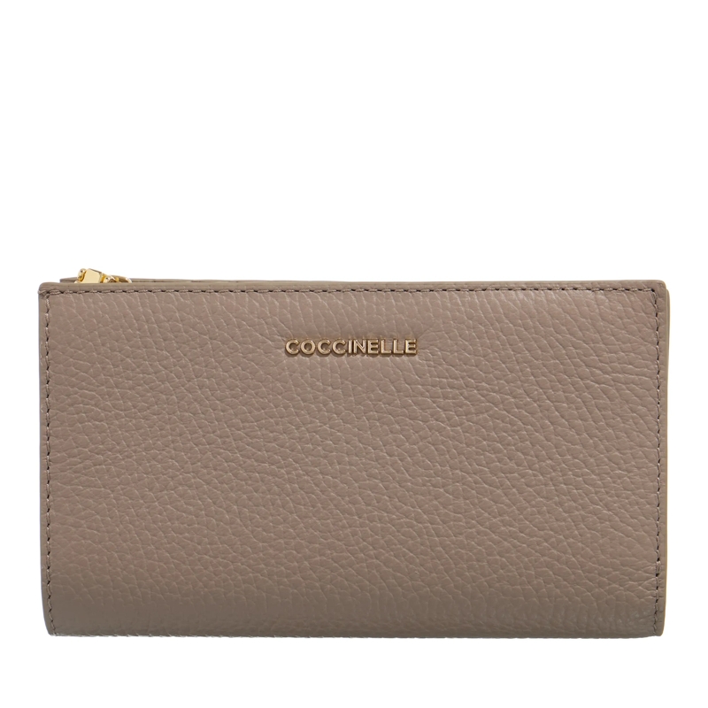 Coccinelle Bi-Fold-Portemonnaie Coccinelle C-Me Warm Taupe