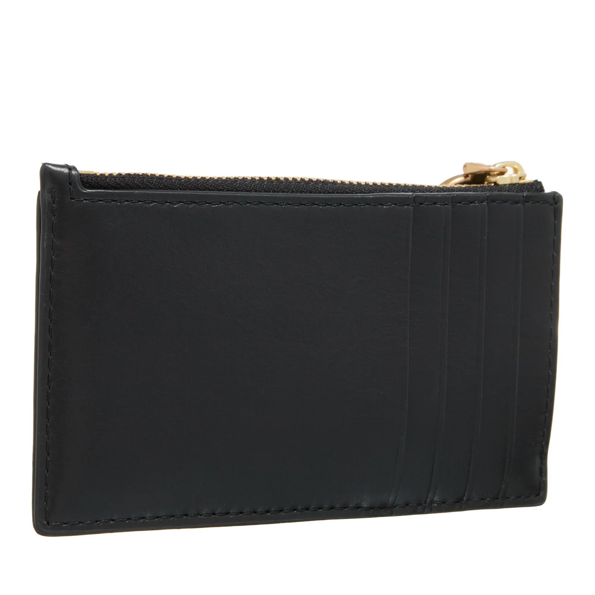 カードケース・名刺入れ Tory Burch Kira Diamond Quilt Zip Card Case - Black Tory Burch Kira Diamond Quilted Leather Zip Card Case