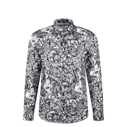 Philipp Plein Silk Shirt Sugar Daddy Cut Ls Tattoo Shirt Grey Camicie