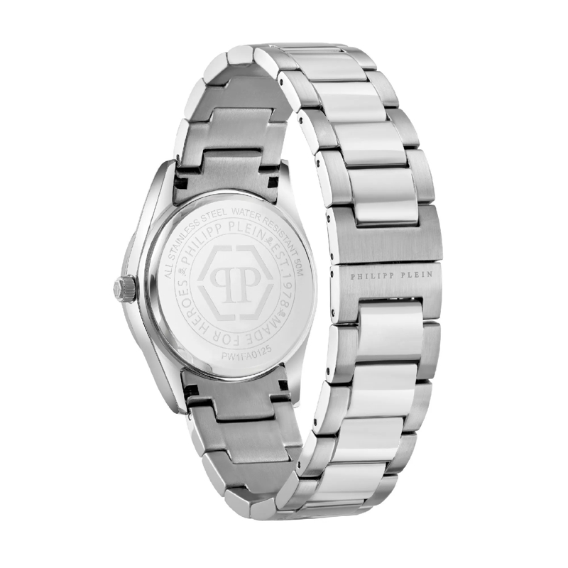 Philipp Plein Quarzuhr Quarz-Analoguhr Plein Icon Chain silber(Image 2)