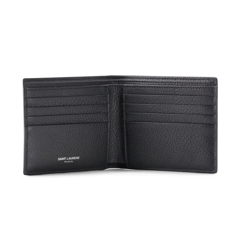 Saint Laurent Geldbörse Portemonnaie aus Leder schwarz(Image 3)