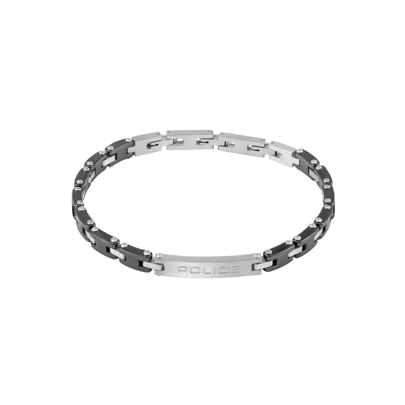Police Armband Armband Ceramica I- Herrenarmband- Farbe: silbe silber