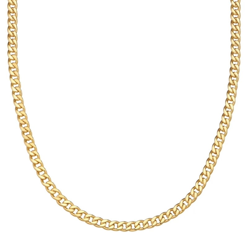 Glanzstücke München Mittellange Halskette Sterling Silber Halskette gold