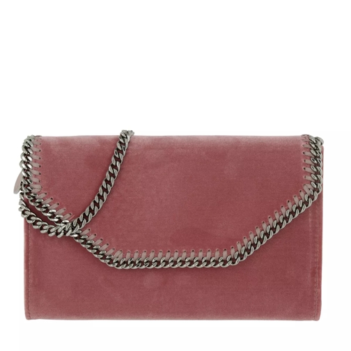 Stella McCartney Falabella Box Velvet Crossbody Bag Pink Clutch