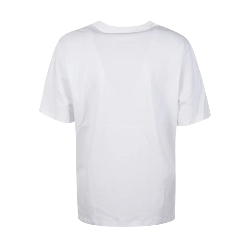 Majestic Filatures T-shirt Short-Sleeved Top With Round Neckline And Relaxed  White