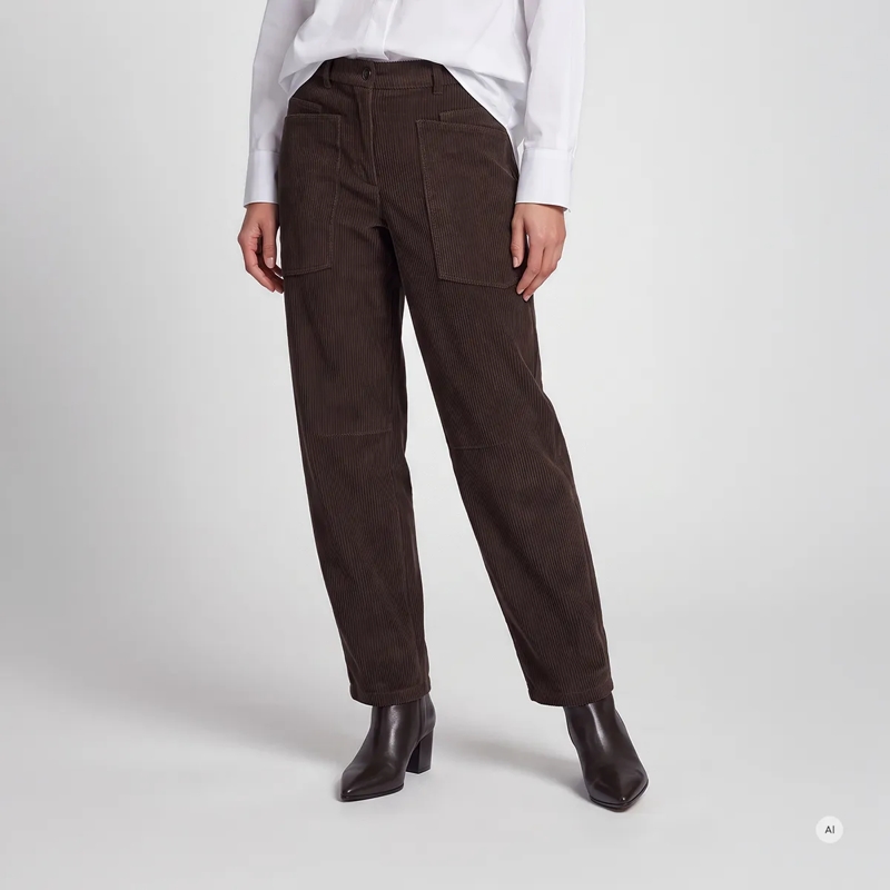 Marc Aurel Hose Hose- angesetzter Bund- aufgesetze Taschen- Ba braun(Image 3)