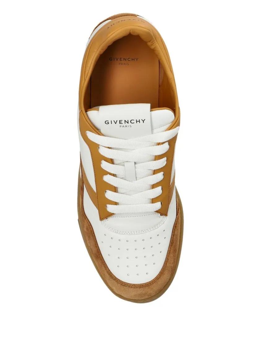 Thumbnail - Givenchy Low-Top Sneaker - Low-Profile Flat Shoes With Suede Overlays - Gr. 43,5 (EU) - in Weiß - für Damen