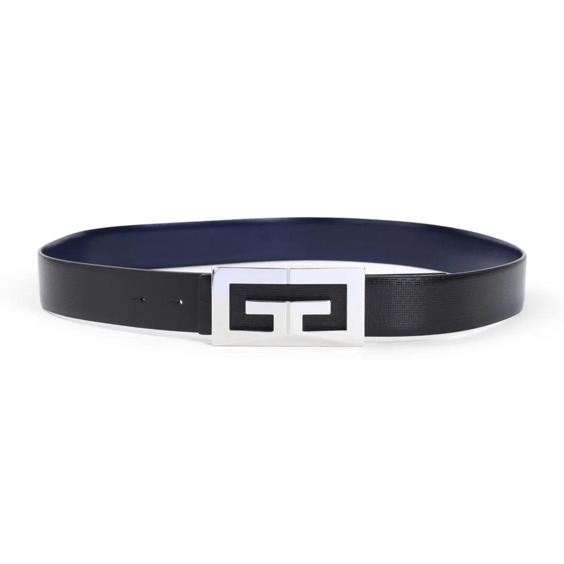 Givenchy Gürtel - 2G Reversible Belt - Gr. 95 - in Schwarz - für Damen