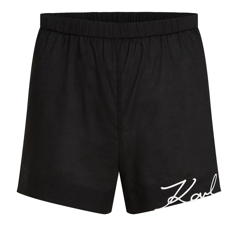 Karl Lagerfeld  K/SIGNATURE STRAND-SHORTS schwarz
