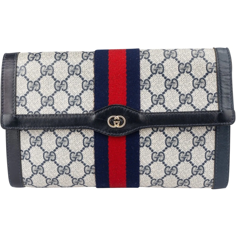 Gucci Fourre-tout Gucci GG Monogram Vintage Clutch blau