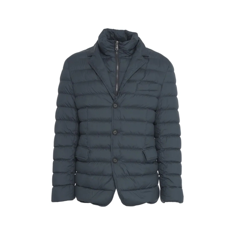 Add Doudoune Quilted Blazer-Style Jacket Grey