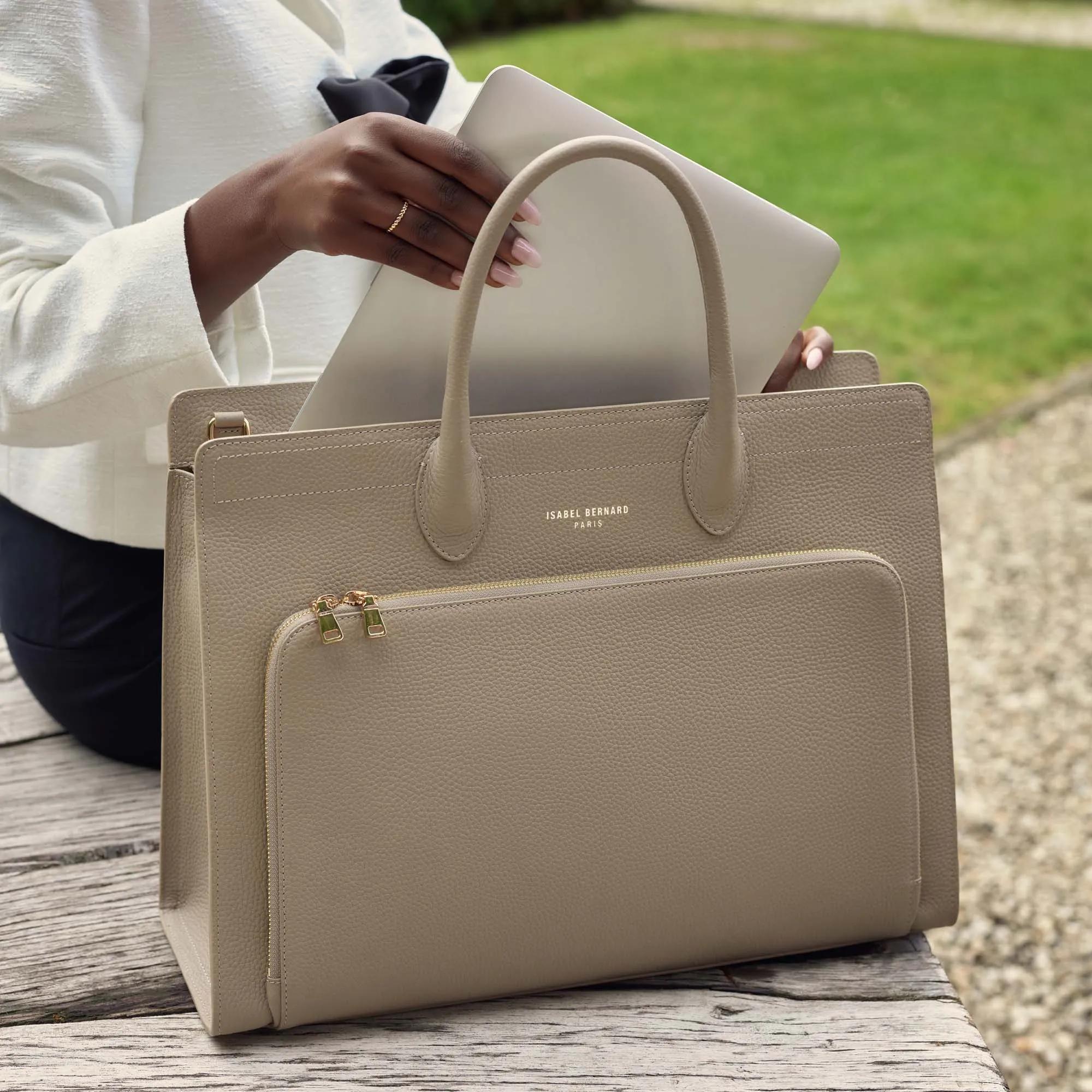 Isabel Bernard Crossbody bags Honoré Nadine Handtasche in taupe