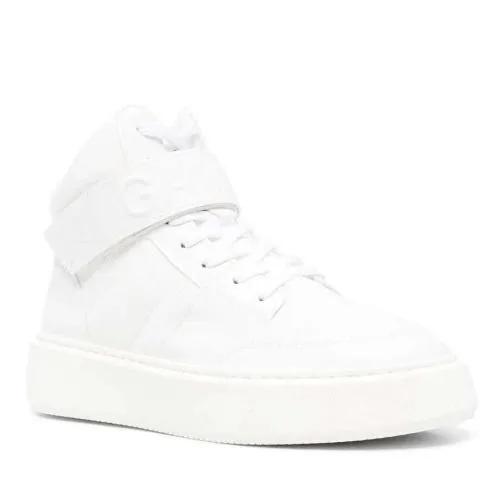 GANNI Low-Top Sneaker - Touch-Strap High-Top Sneakers - Gr. 41 (EU) - in Weiß - für Damen