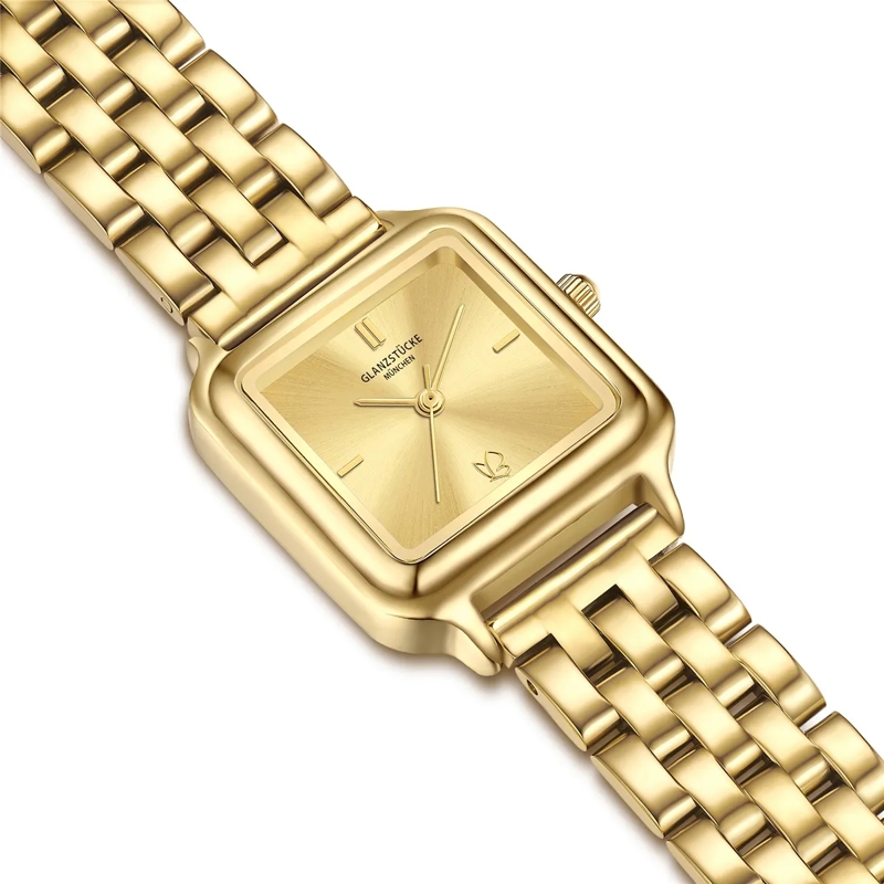 Glanzstücke München Automatikuhr Damen Armbanduhr Edelstahl gold(Image 6)