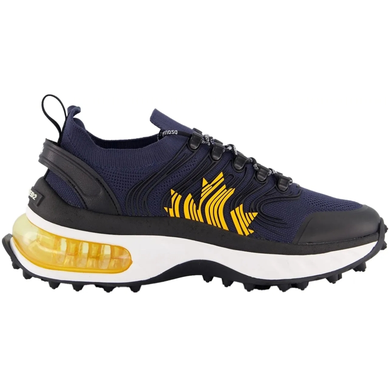 Dsquared2 Sneaker basse Heren Bubble Sneakers Zwart/Blauw schwarz