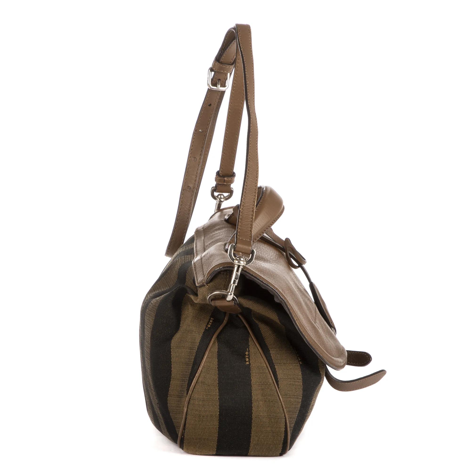 Thumbnail - Fendi Crossbody Bags - Flap Messenger Top Handle - Gr. unisize - in Braun - für Damen