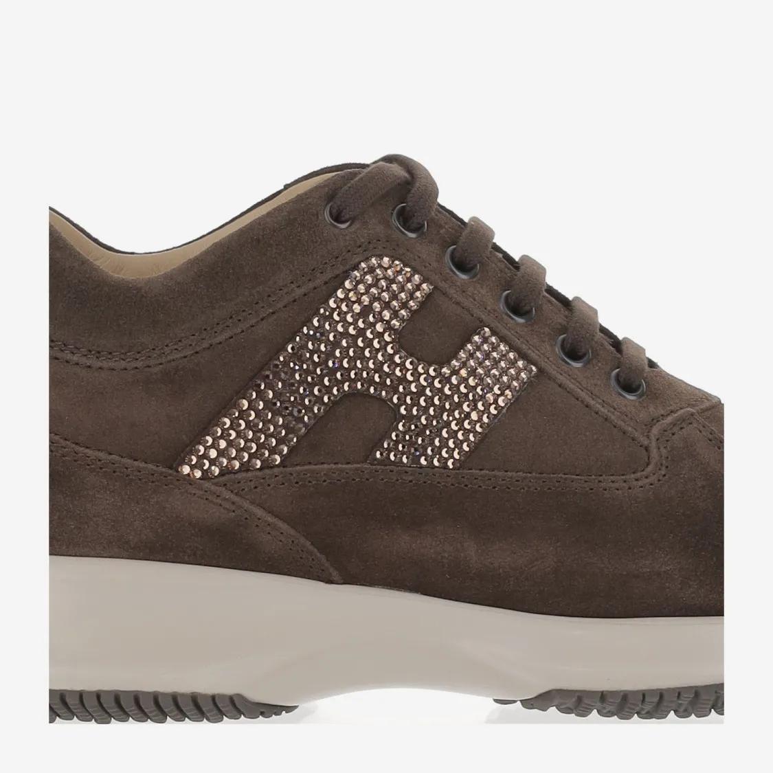 Thumbnail - Hogan Low-Top Sneaker - Suede Interactive Sneakers - Gr. 39 (EU) - in Braun - für Damen