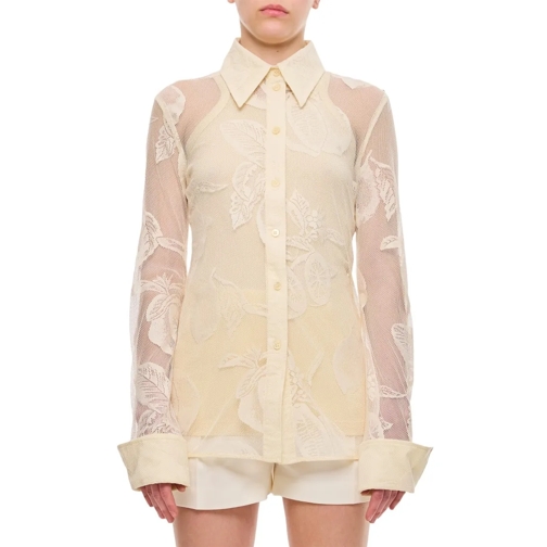 Sportmax Hemden Asti Lace Shirt White