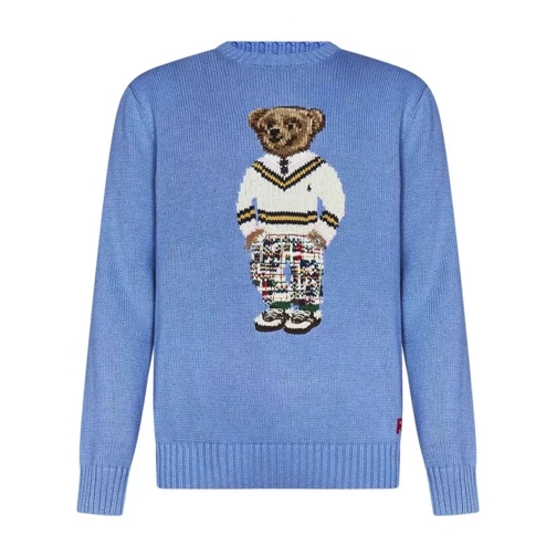 Polo Ralph Lauren Cotton Knit Sweater Blue Pullover